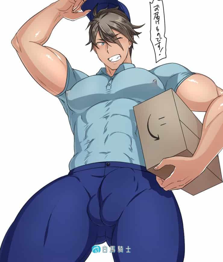 巨根筋肉BL男主角H漫设定原画插画壁纸[90p]  - 第 1 页-白马骑士